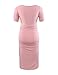 Peauty Pregnancy Dress Pink Baby Shower Dress Maternity Dresses Pregnancy Must Have Photoshoot Summer Pregnant Skirt（Dusty Pink L