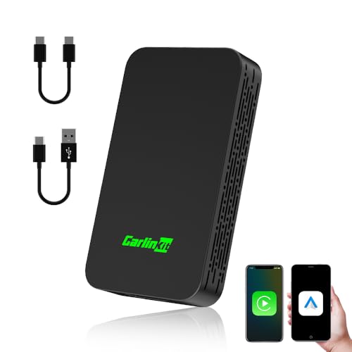 Carlinkit 5.0 Wireless CarPlay Adapter Convert Wired CarPlay & Android Auto to Wireless – Supports auto Connection & Online Upgrades – Easy to Operate & Stable Connection(Black)