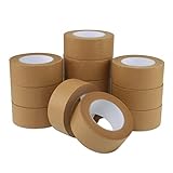 Lichamp Brown Packing Tape, Kraft Paper Tape Brown Gummed Tape for Packing Boxes, Shipping Cardboard...