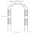 87" x 60" Heavy Duty Metal Garden Arbor Arch Trellis – Weather-Resistant Black Decorative Outdoor Archway for Weddings, Climbing Plants, Patio, Lawn, Backyard & Pathways