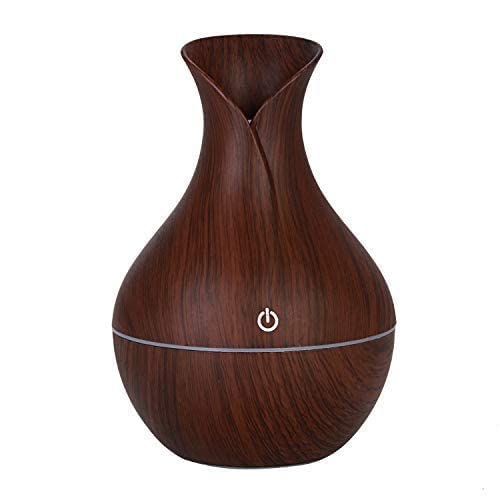 Wooden Humidifier Vase Style Aroma Diffuser Ultrasonic Cool Mist Big Pot With Led Lights - PNCEN_HE-0100-image-8