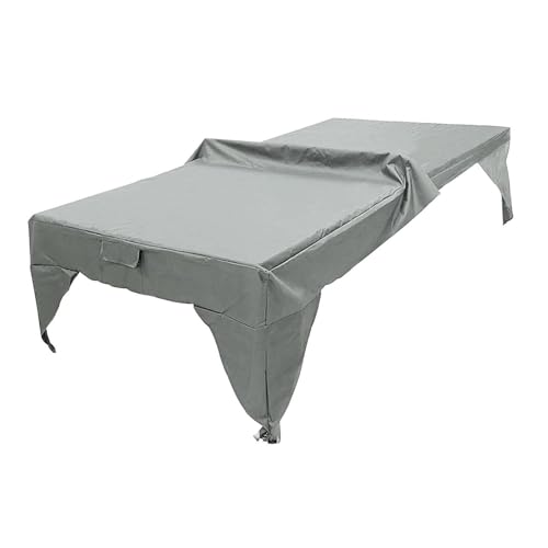 Housse ping-pong imperméable grise 280x153x73 cm pour table intérieur et extérieur