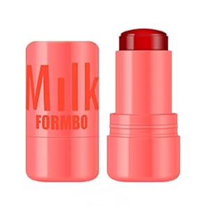 Milk Jelly Blush Stick Milk Makeup Cooling Water Jelly Tint Milk Makeup Jelly Tint Blush Milk Blush Stick | Lip And Cheek Stain | Natural Long-Lasting Multi Use Makeup Blush Stick (02M)
