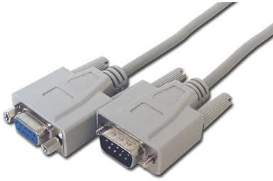 PCArena DB9 Pin Female - Male RS232 Serial Lead Extension Cable 10m