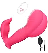 ChicLSQ Aufblasbare Analplug Vibrator mit Pumpe Fernbedienung 10 Vibrationsmodi Analvibratoren Ex...