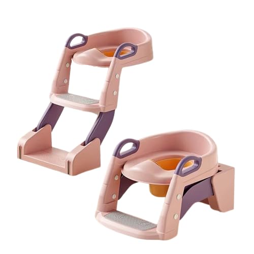 2-in-1 Child Potty Training Toilet,Baby Toilet, Potty Training, Original Potty Toilet Blue and Pink (Pink)