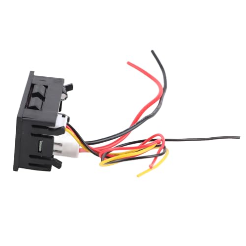 Voltímetro Digital Amperímetro Voltímetro Digital Amperímetro, Voltímetro Digital Medidor de Panel de Voltaje de 4 Dígitos Pantalla LED Detector de Amperios de Voltios Digital