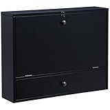 SEI Furniture Wall Mount Laptop Desk - Universal Style, Black