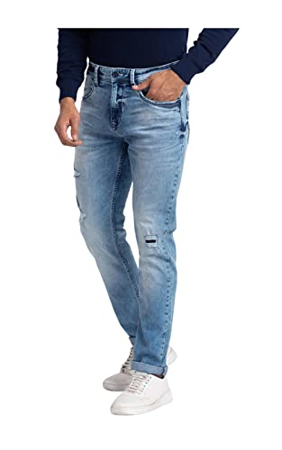 Image of Spykar Men's Rover Regular Fit Mid Rise Casual Jeans