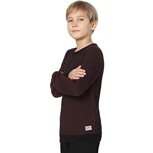 Image of JACK & JONES Boy's Acrylic Round Neck Casual Sweater