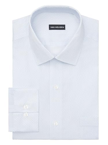 Van Heusen Men's Dress Shirt Regular Fit Ultra Wrinkle Free Flex Collar Stretch Print3