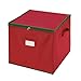 Tiny Tim Totes Red Holiday Ornament Storage Chest Holds 75 Balls w/ Dividers