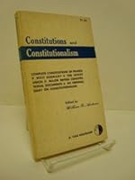 Constitutions and Constitutionalism B001KC6VPU Book Cover