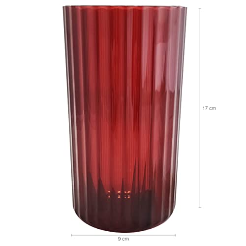 Vaso de Flor M Decorativo Planta Translucido Groove Jardim Terracota, OU
