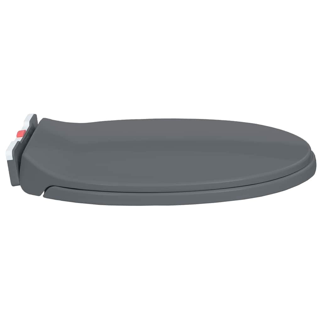 Asiento de inodoro con descenso automático, ovalado, cierre rápido, universal, de plástico, fácil de limpiar y estable, para baño, baño de invitados y sanitarios