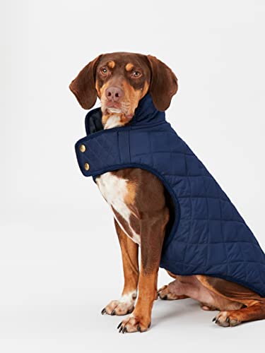 Rosewood x Joules Navy Blue Quilted Coat for Dogs Medium, Washable, Lightweight, Warm Winter Dog Jacket for Medium Dogs - Image 2