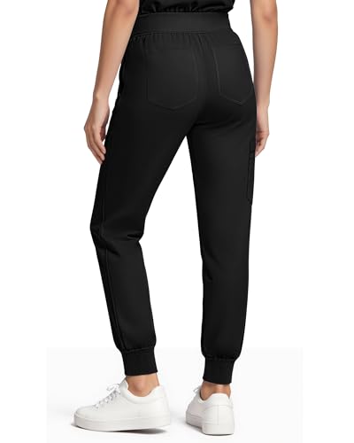 Image of Medical Scrubs for Women Pants, Soft Stretch & Breathable Joggers | Drawstring Womens Scrub Cargo Pants with 5 Utility Pockets, Bottoms Keep 12-Hour Shift Comfort for Healthcare Professionals