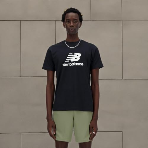 New Balance Men's Sport Essentials Logo T-Shirt, Black, X-Large