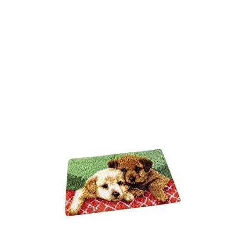 Puppy & Kitten Latch Hook Rug Kit Handmade Carpet Cushion DIY Home Ornaments|Crafts | Needlecrafts & Yarn | Rug Making | Latch Hooking-image-40