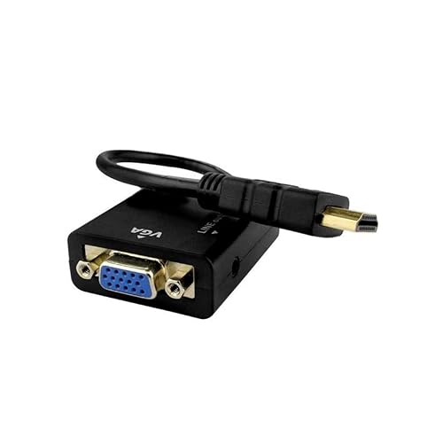 CABO CONVERSOR HDMI PARA VGA FEMEA 1 SAIDA DE AUDIO 24 CENTIMETROS SHINKA HD-V