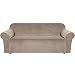 CLGTY Copridivano Elasticizzato,Velluto Morbido Felpa Fodera per Divano con Schiuma Antiscivolo Lavabile Sofa Protettore per Bambini Animali Gatto Cane-Marrone-4 Posti 228-292cm(90-115in)