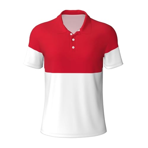 Chemise homme manches courtes décontractée motif Monaco pour sport et bureau