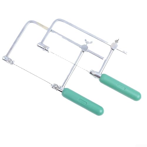 Bebykilemi Kit sega ad arco a U con 8 lame intercambiabili in acciaio al carbonio ad alto tenore di carbonio, telaio girevole a 360° per tagli curvi o dritti in legno, plastica e metallo (misura