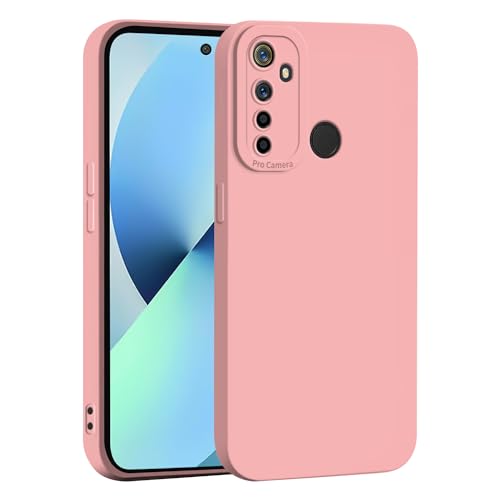 WBWONE Funda para Realme 5 / Realme 5S / Realme 5i / Realme C3, Cámara Todo Incluido Case Suave TPU Silicona Carcasa Antigolpes Caso Resistente a los Arañazos - Rosa