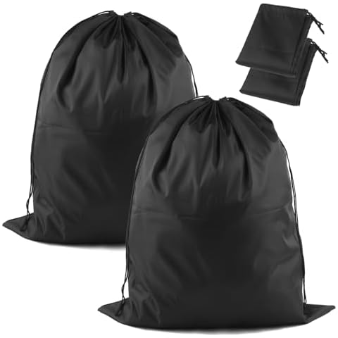2 Pack Waterproof Travel Laundry Bags Cover