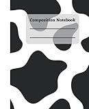  Cow Print Composition Notebook: College Ruled Lined Paper Brown Cow Print notebook Journal 110 Pages - Large 8.5 x 11