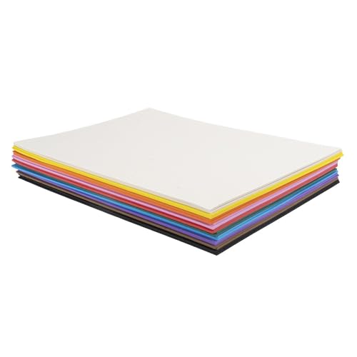 Ideen mit Herz Moosgummi-Platten | DIN A4 | 2mm | 10 Farben | 20 Bogen | Bastelschaumstoff, Eva-Platten | ideal zum Basteln