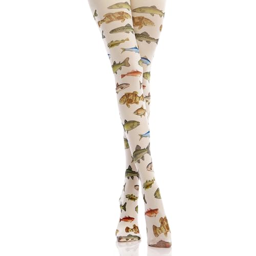 Women's Patterned Tights with Designs 140D White Velvet Cute Pantyhose Opaque Stockings4