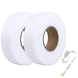 ►►No se requiere costura - - Sin coser tela adhesiva, no es necesario preparar agujas e hilos para hacer el dobladillo. En comparación con la forma tradicional de hacer dobladillos, la cinta adhesiva para dobladillos puede ocultar los rastros del hilo y hacer que el dobladillo se vea más natural y hermoso.