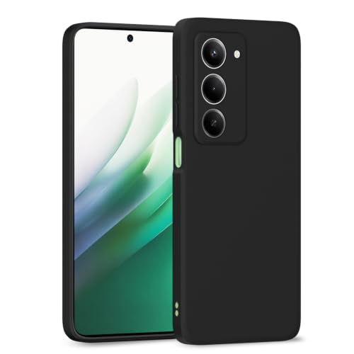Image of Outlouders Back Cover for Redmi 15 5G | Camera Protection | Durable Soft Matte Silicone Bumper Case (Black)