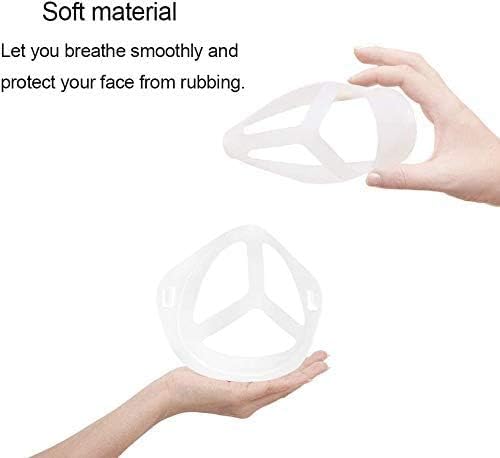 FUGKUOM 3D mask Bracket 3D mask Holder Inner Support Mouth and Nose Protection Lipstick Increase Breathing Space (10pcs)
