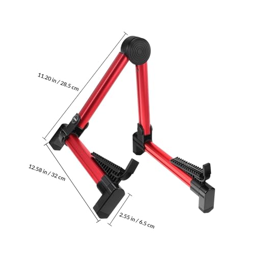 Support pour pipa STOBAZA stable en aluminium rouge protégeant le bois - 3