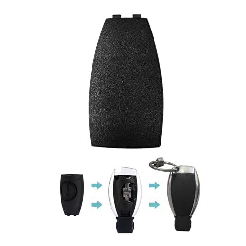 Car Key Rear Cover Replacement, Key Fob Cover, Car Accessories Key Shell Case Compatible with Mercedes Benz B-Class C-Class E-Class W204 3 Buttons Car Key Fob Case