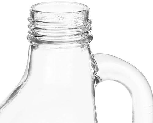 Image of Italian Tempered Glass Milk Bottle Water Bottle with Air Tight Round Cap Freeze Safe 1100 ML (Assorted Color), Pack of 1 (9052 BOTTLE) (6)
