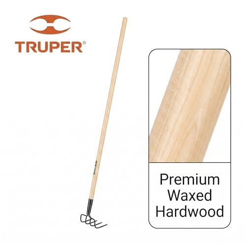 Cultivador Truper GreenBuilt 4 púas, mango madera 48 pulg miniatura 4