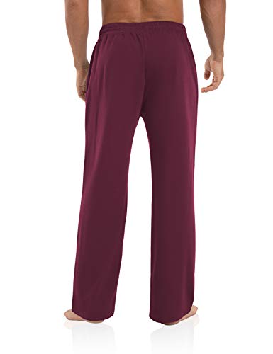 Image of Agnes Urban Men's Joggers Sweatpants Open Bottom Straight Leg Casual Loose Fit Running Athletic Jersey Pants with Pockets