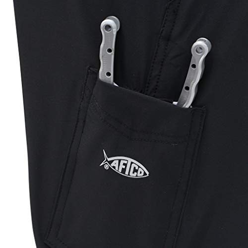 Aftco Pivot Fishing Boardshorts - Black - 28 #TOP3
