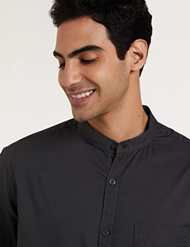Image of Amazon Brand - Symbol Men Cotton Solid Full Sleeve Casual Shirt (Available in Plus Size) Regular Fit