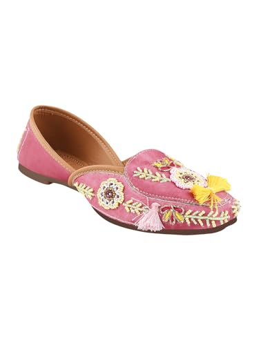 Image of SilverArrow Traditional Style, Modern Comfort Jutti Comfortable Flat Fancy Bellies for Womens and Girls