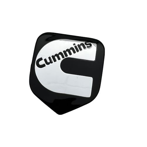 Image of 1Pc Compatible with 2nd Gen 94-02 Front Grille Head Cummin Emblem 3D Badge NamePlate (Black Chrome)