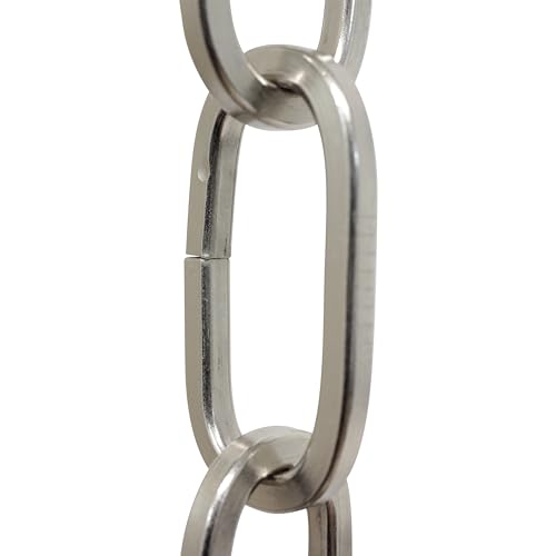 Image of RCH Hardware CH-S62-45-BN-10 Steel Chandelier Chain 7 Gauge, Brushed Nickel (10 Feet)