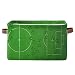 PUXUQU Cesta de almacenamiento plegable con asas, diseño de huellas de fútbol y campo de fútbol, cesta organizadora para armarios, juguetes, oficina, guardería, dormitorio
