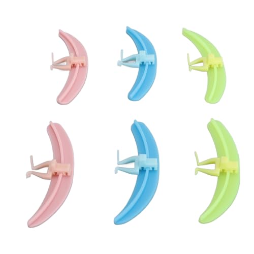 Picysa Separador de Pestañas, Herramienta de Extensión de Pestañas con Almohadillas de Silicona y Ancas de Rana para Artistas de, Rosa, Azul, Amarillo, 3 Colores