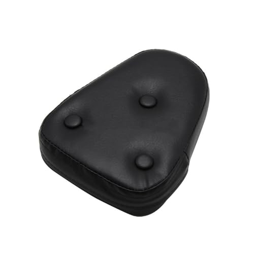 Siège moto coussin de dossier universel noir en PU synthétique pour selle et sissy bar