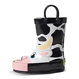 Western Chief Colbie Cow Tread Loop Boot (Toddler/Little Kid/Big Kid) Black 13 Little Kid M