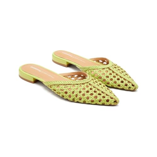 Mules cuir tressé Antrim pour en finir avec les pieds sensibles